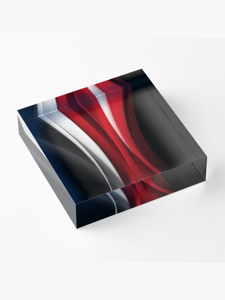 Alternate view of Red And White Acrylic Block