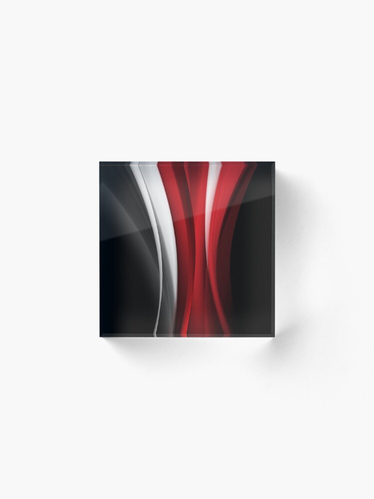 Alternate view of Red And White Acrylic Block