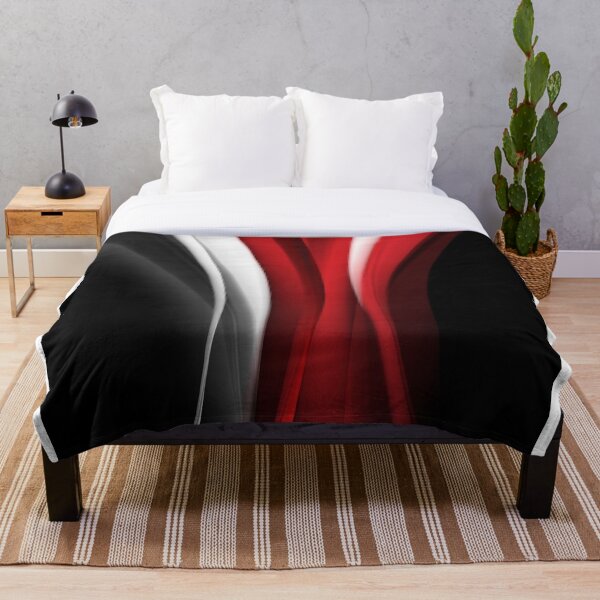 Red And White Throw Blanket