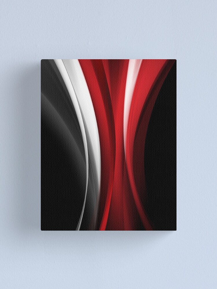 Alternate view of Red And White Canvas Print