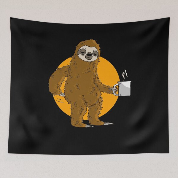 Item preview, Sloth With A Coffee designed and sold by Basti09.