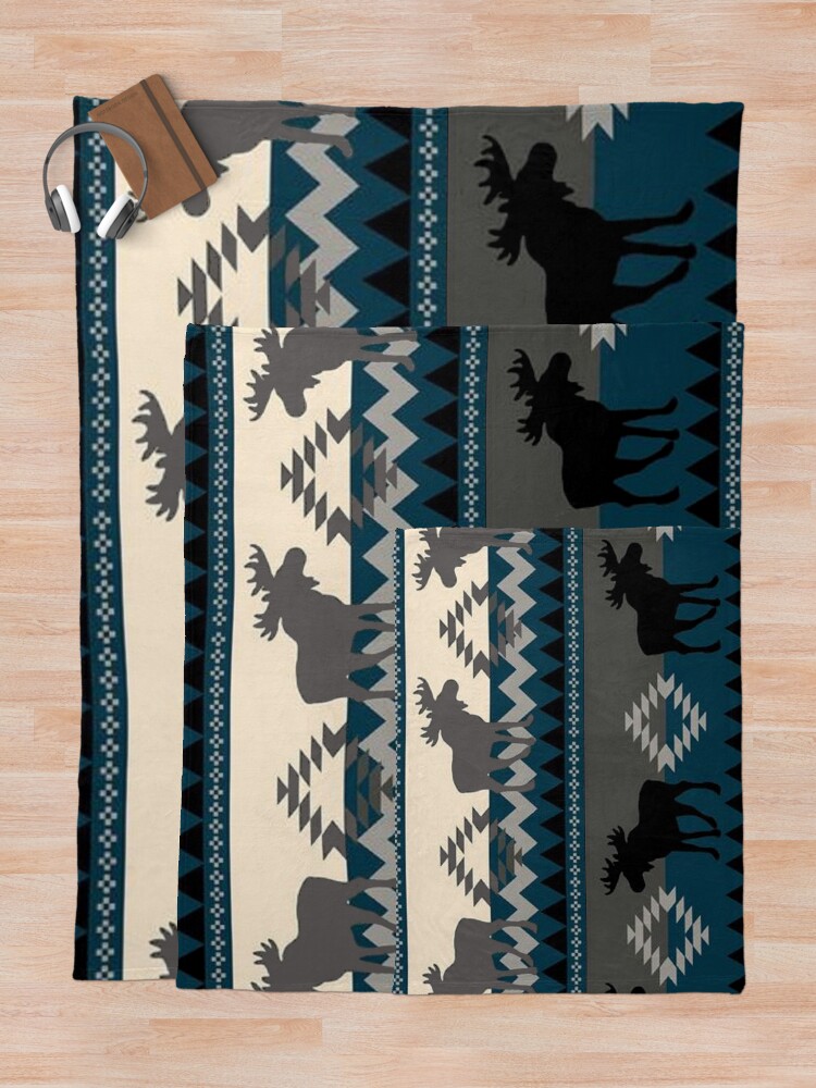 "Moose Design" Throw Blanket for Sale by FantasySkyArt Redbubble