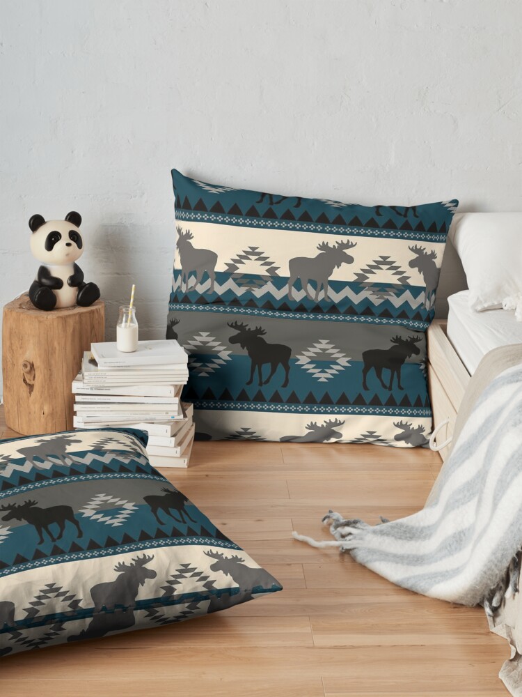 Alternate view of Moose Design Floor Pillow
