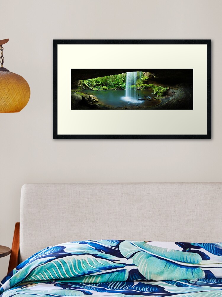 Thumbnail 2 of 7, Framed Art Print, Kalimna Falls, Otways National Park, Australia designed and sold by Chockstone.