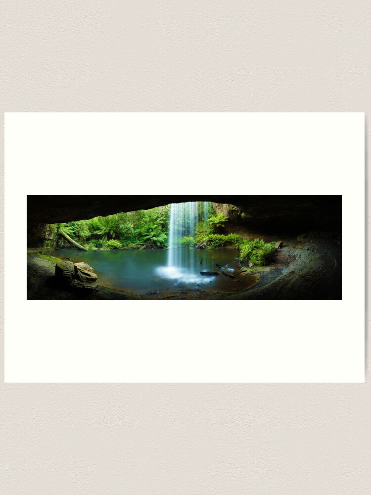 Thumbnail 2 of 3, Art Print, Kalimna Falls, Otways National Park, Australia designed and sold by Chockstone.