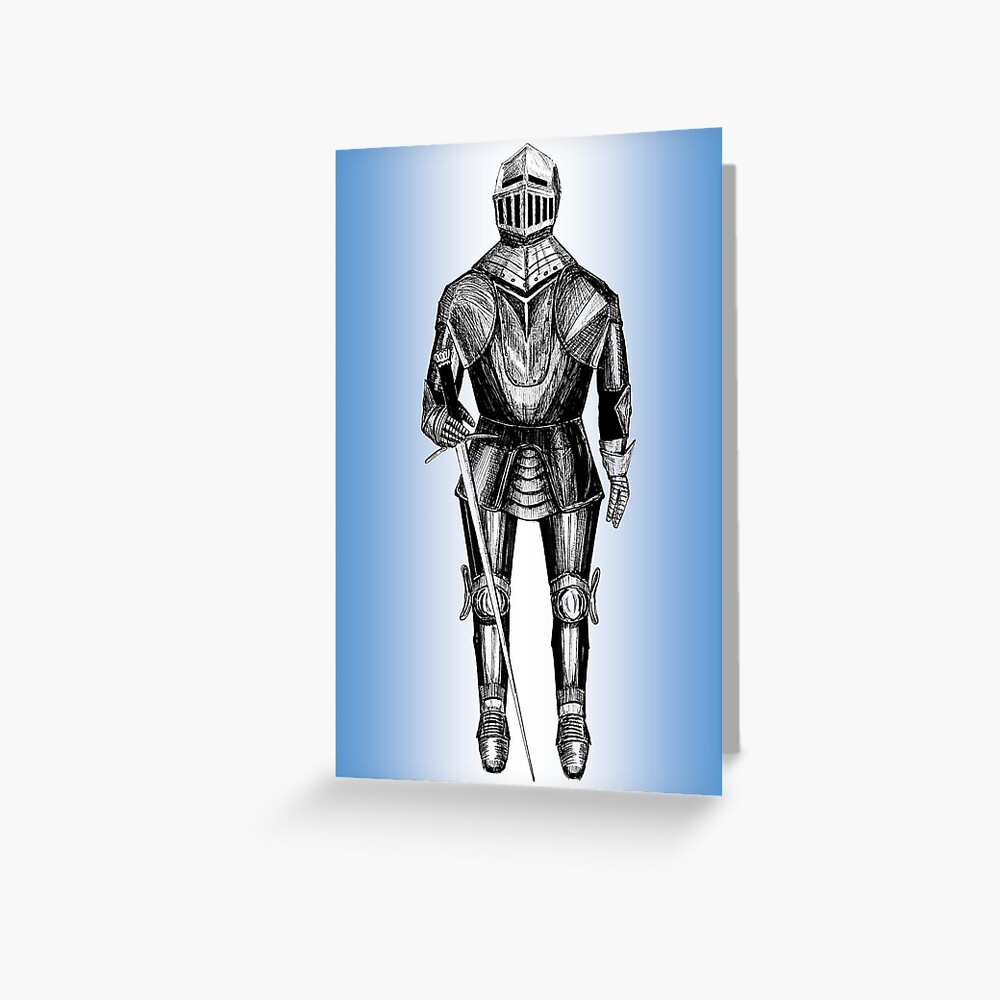 Suit of Armour Greeting Card (Blank) Greeting Card
