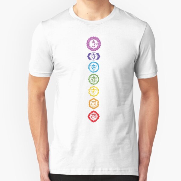 Chakras - The 7 Centers of Force Slim Fit T-Shirt