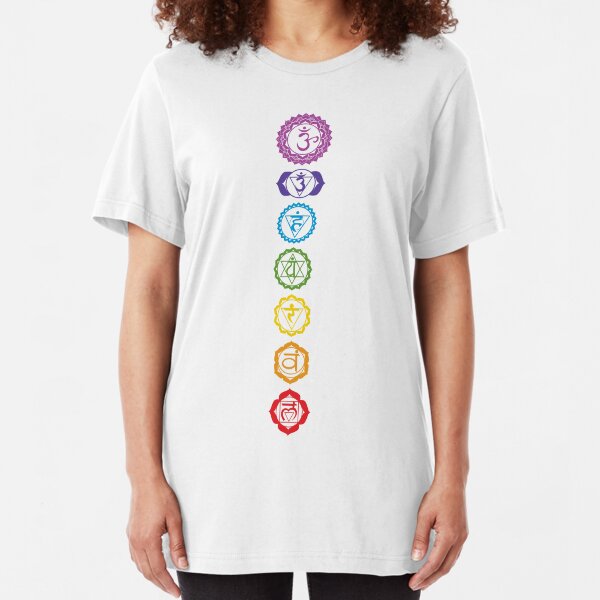 Chakras - The 7 Centers of Force Slim Fit T-Shirt