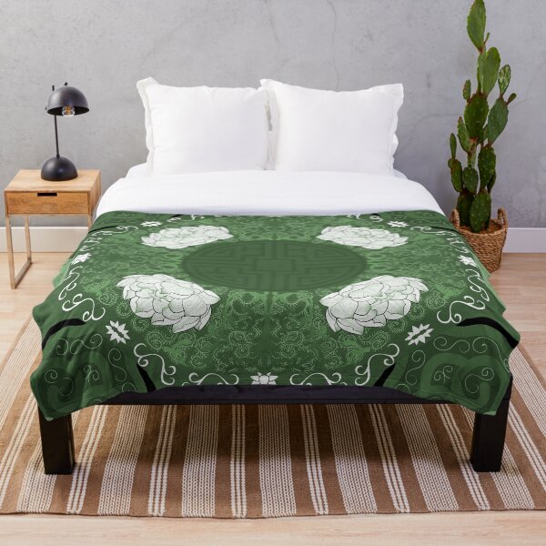 Item preview, Jade lotus fanfare china designed and sold by hamptonstyle.