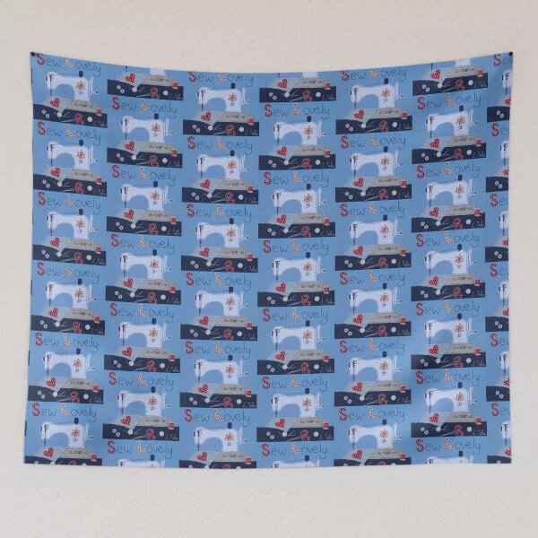 Item preview, Sew Lovely fabric sewing machine designed and sold by Leatextileart.