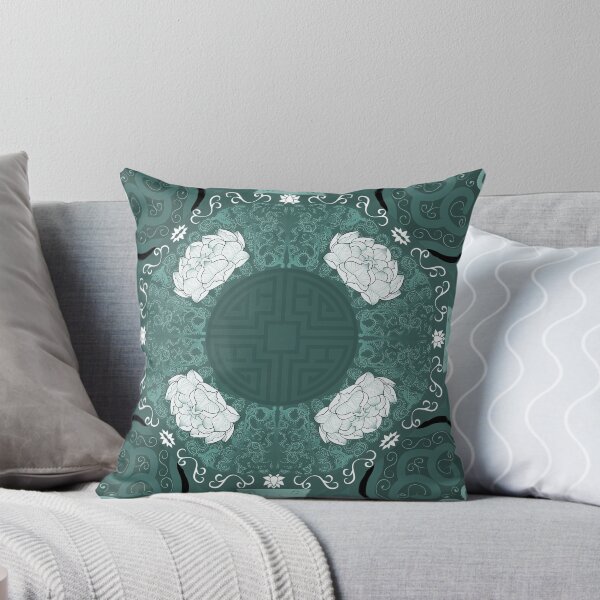 Item preview, Teal loto fanfarria china designed and sold by hamptonstyle.