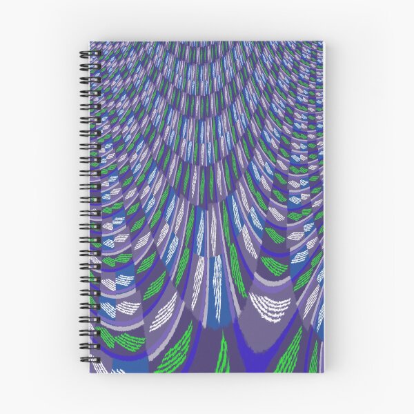 Item preview, Mod Fractal in Blue (blue, purple, black, green) designed and sold by Ann Kronick.