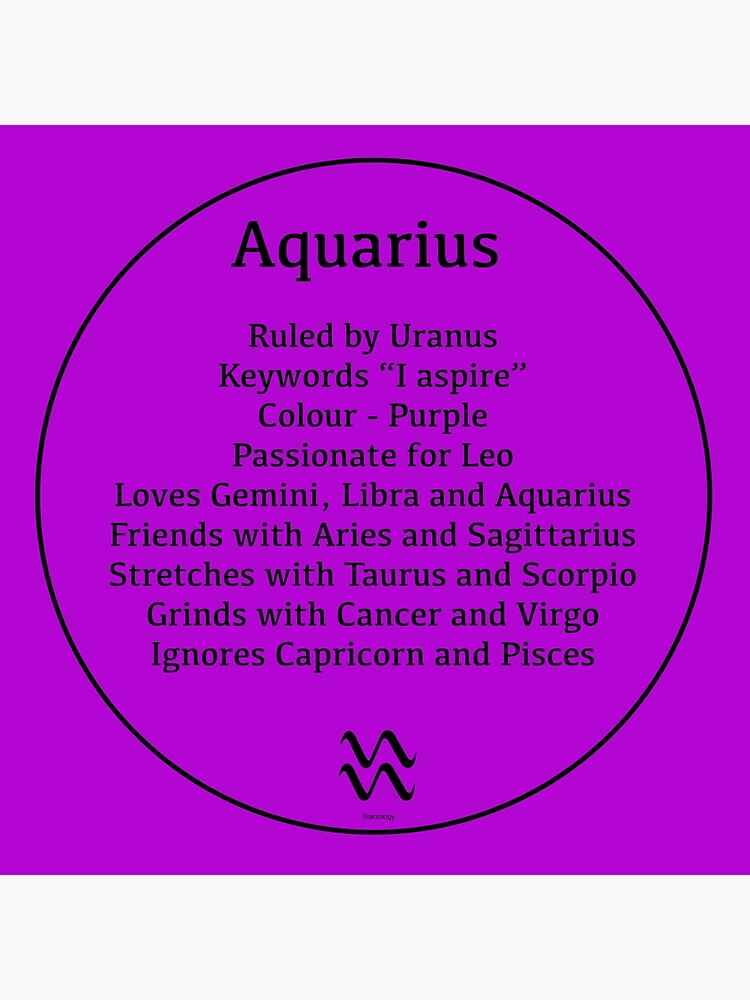 Aquarius the Water Bearer Zodiac Sign Compatibility