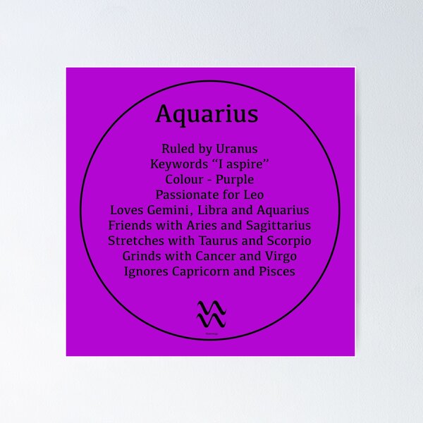 Item preview, Aquarius the Water Bearer - Zodiac Sign Compatibility  designed and sold by Starzology.