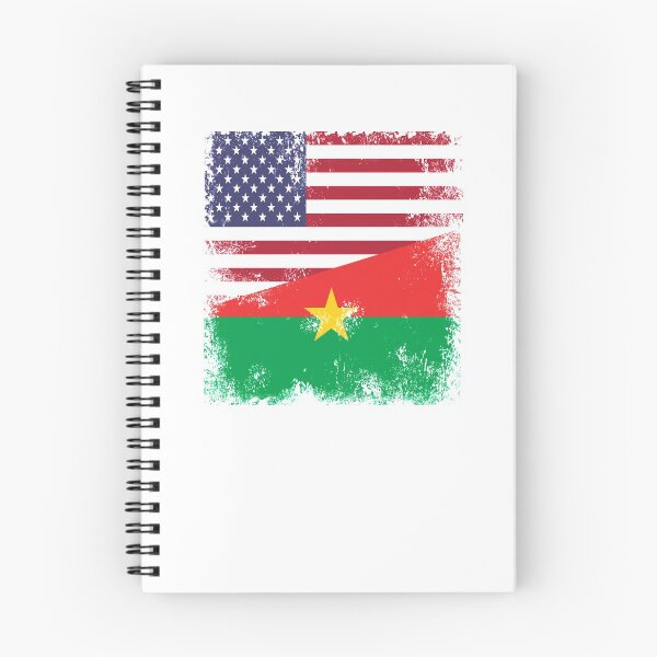 Item preview, Half Burkinabe Flag Design | Vintage Burkina Faso USA Gift designed and sold by melsens.