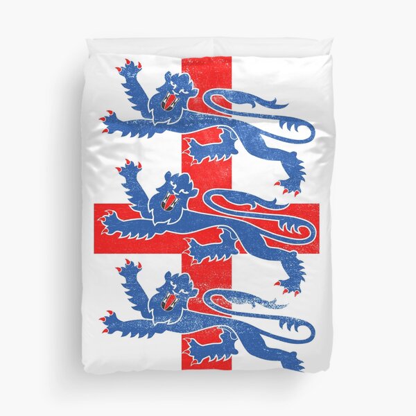 England flag three lions Duvet Cover