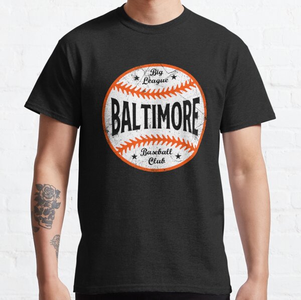 Baltimore Baseball Script Gray Orioles T-Shirt
