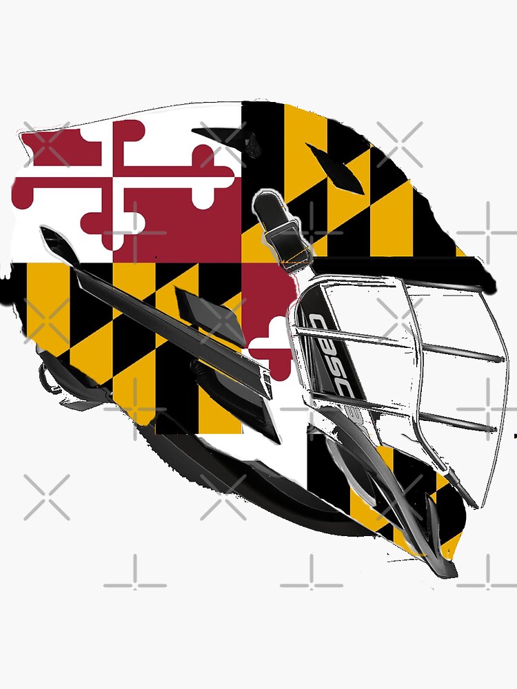 "Maryland Lacrosse Helmet DecalCascade S" Sticker for Sale by adrewaa