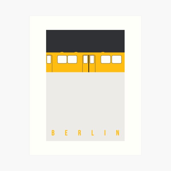 U-Bahn Berlin - Berlin Metro Art Print