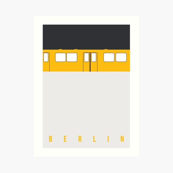 U-Bahn Berlin - Berlin Metro Art Print