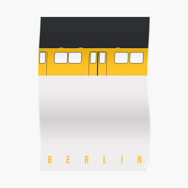 U-Bahn Berlin - Berlin Metro Poster