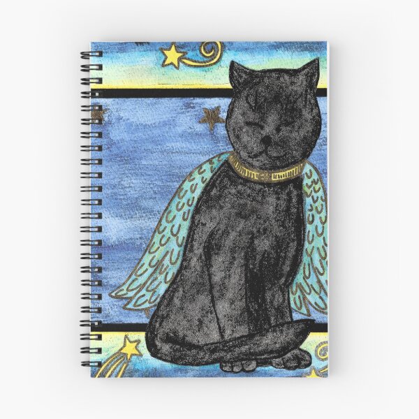 Item preview, Black Angel Cat designed and sold by Adair Sullivan.