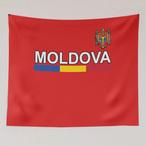 Item preview, Moldova Fan Jersey Design with Emblem and Flag Stripe designed and sold by merchhost.