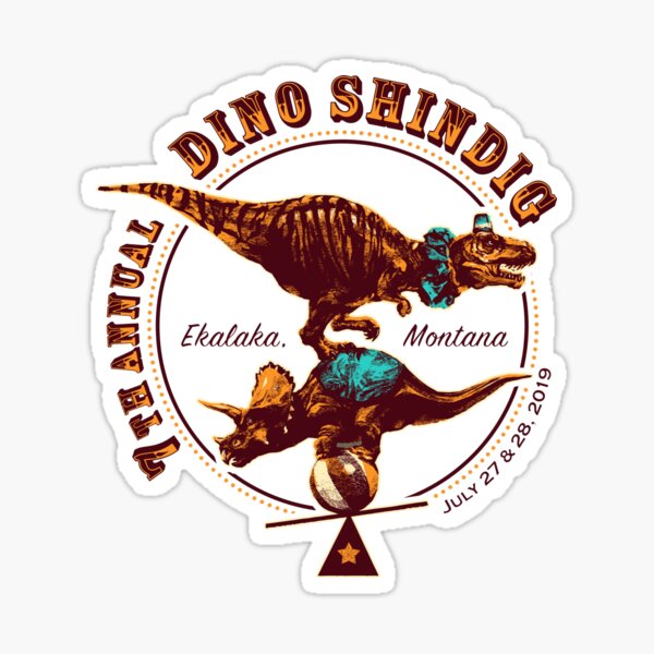 7th Annual Dino Shindig Sticker