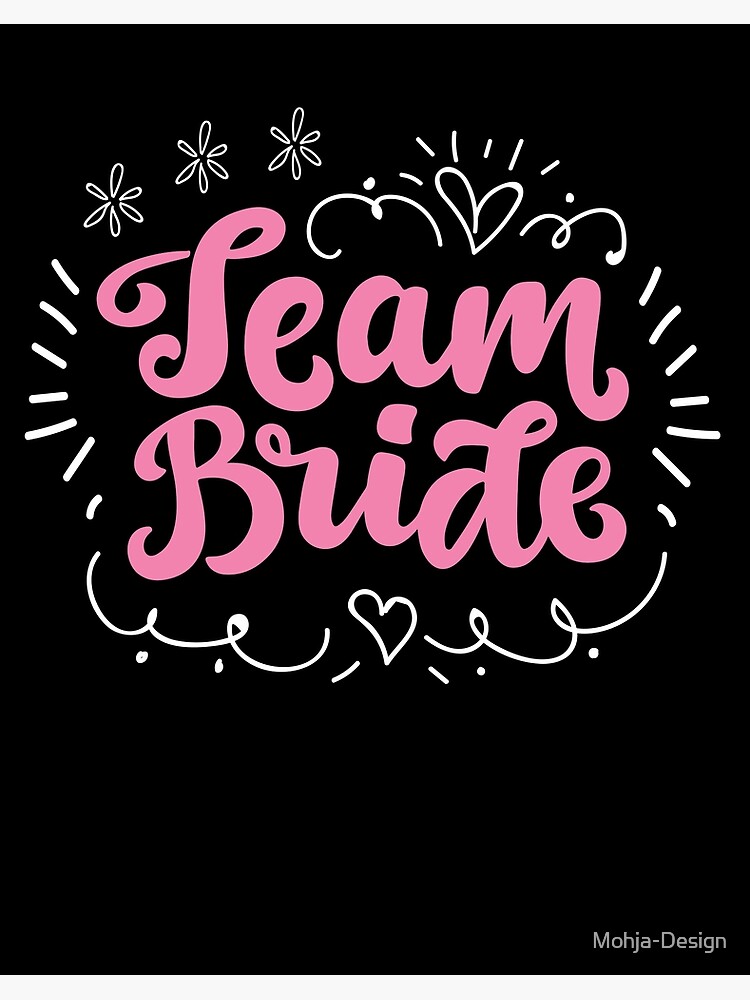 Team Bride - Pink hen party design | Art Board Print
