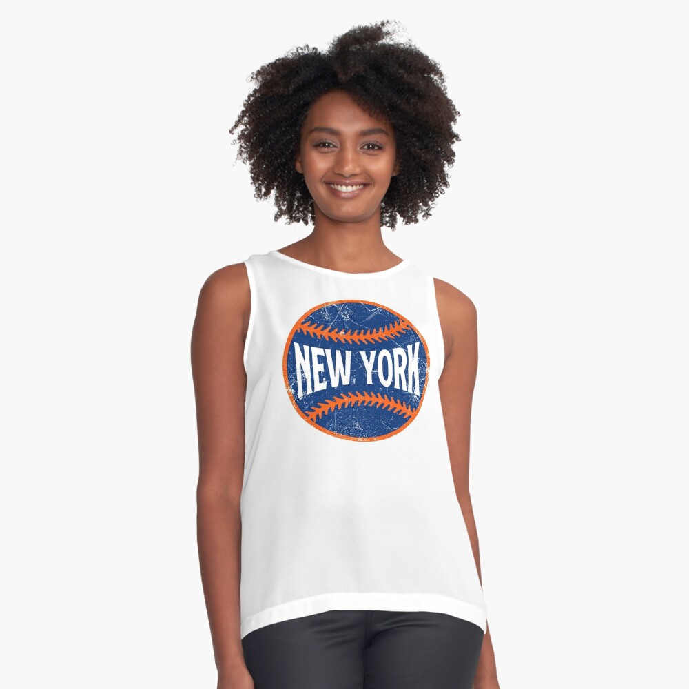 New York Retro Baseball - Navy A-Line Dress for Sale by