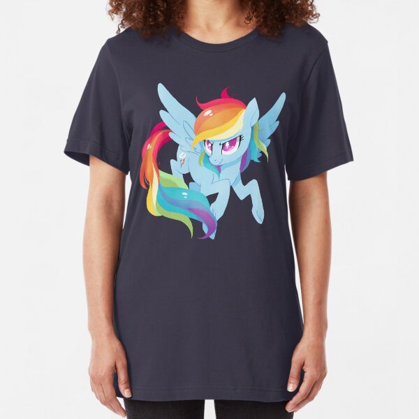 rainbow power Slim Fit T-Shirt