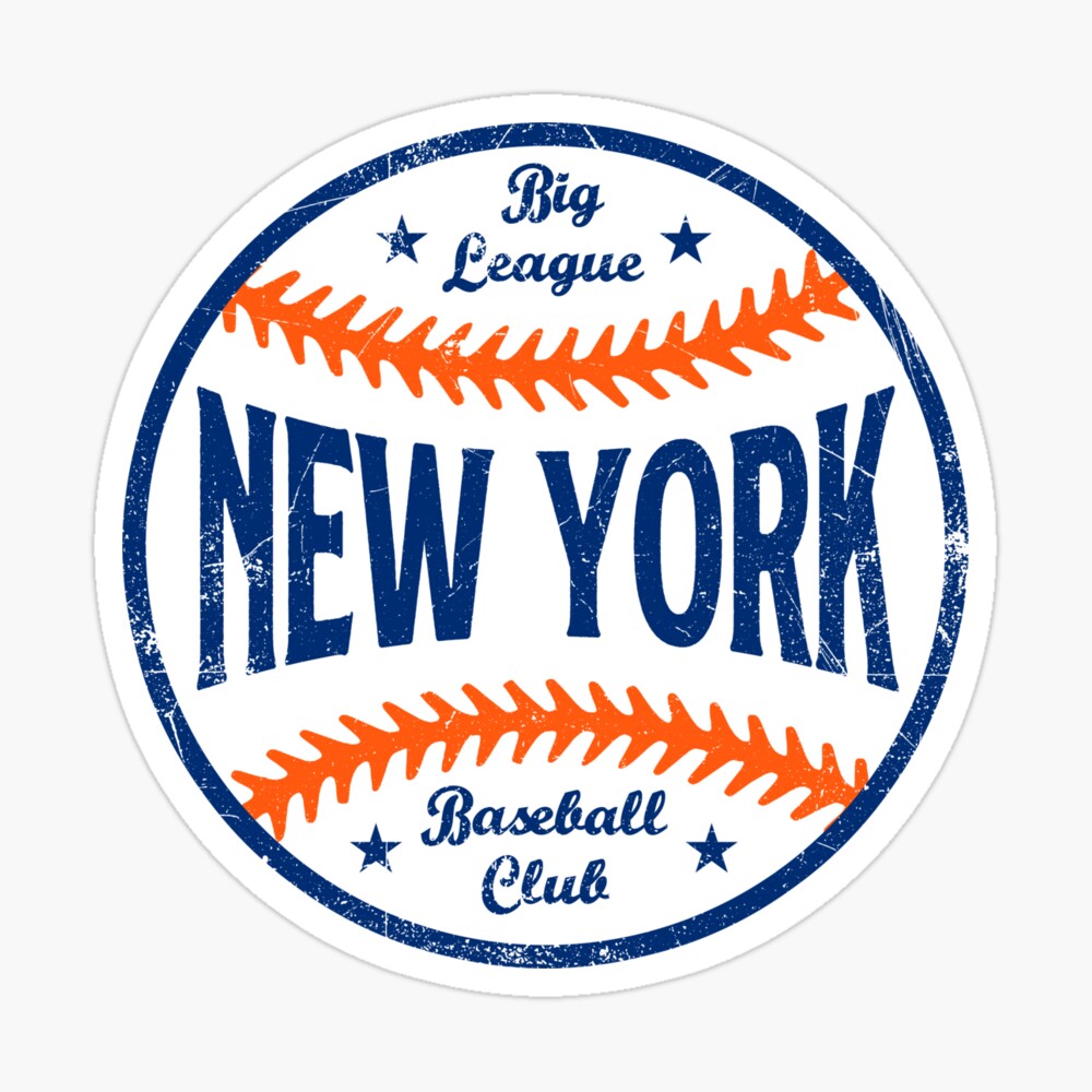 New York Retro Baseball - Navy A-Line Dress for Sale by