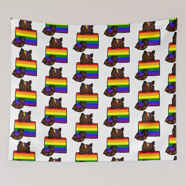 Item preview, Gay Pride Kitty designed and sold by inkcoveredragon.
