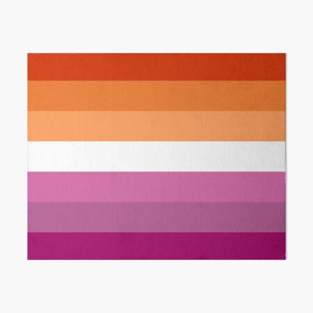 New lesbian flag expanded Art Board Print