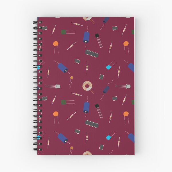 Item preview, Circuit Elements in Mulberry Maroon designed and sold by Hodgepodge Bricolage.