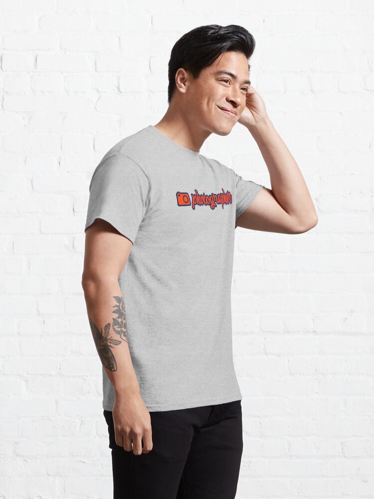 Alternate view of Photographer | Hobbies | Profession | Orange Blue Classic T-Shirt