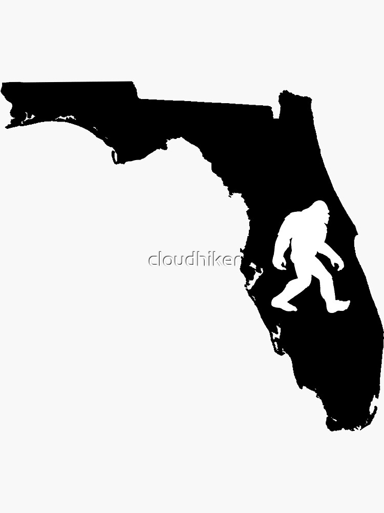 "Florida Swamp Skunk Ape Bigfoot" Sticker for Sale by cloudhiker