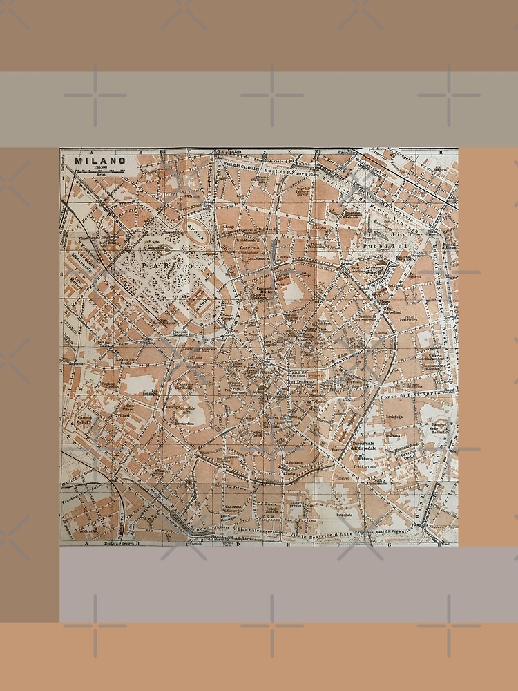 Map of Milan Silk Scarf