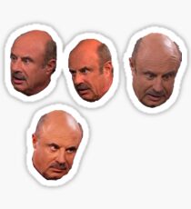 The faces of Dr Phil Sticker