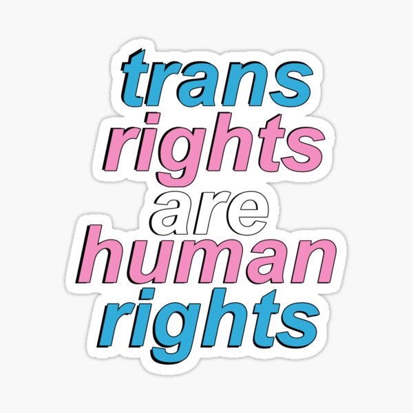 trans rights are human rights Sticker
