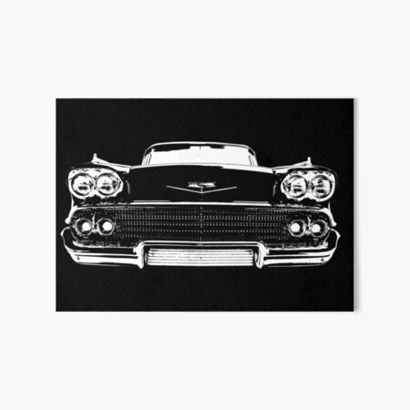 1959 chevy belair art board print by grizzlyvision redbubble redbubble