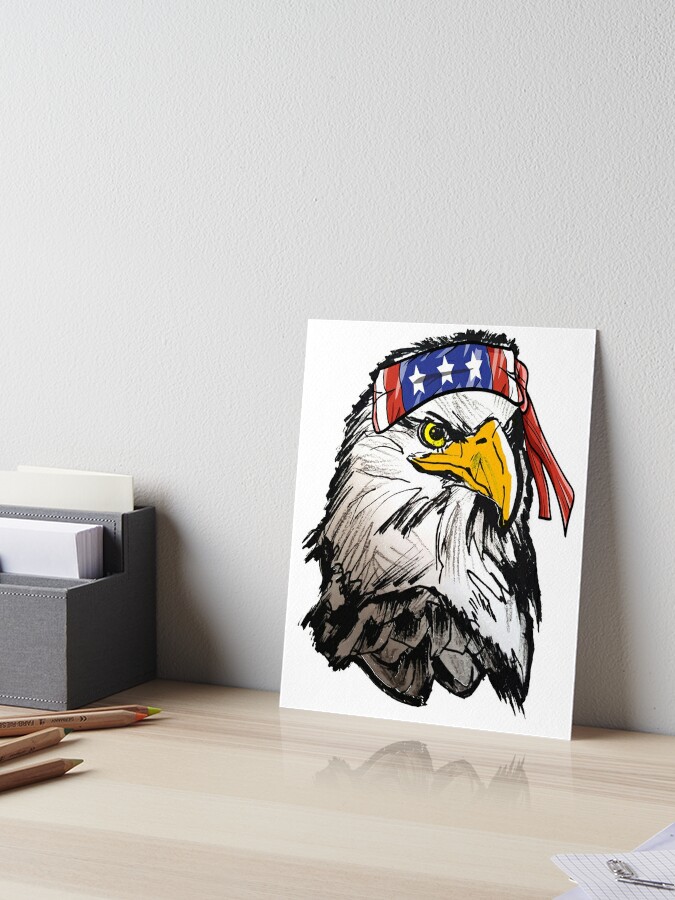 Patriotic American Bald Eagle Mullet USA Bandana 4th of July Flag