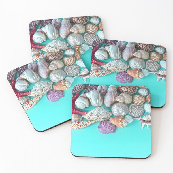 Item preview, Summer Beach Holiday Ocean Shells Seashells Blue designed and sold by livianasgifts.