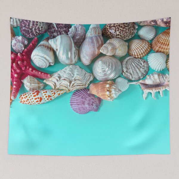 Item preview, Summer Beach Holiday Ocean Shells Seashells Blue designed and sold by livianasgifts.