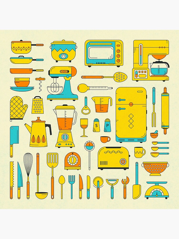 RETRO KITCHEN by JazzberryBlue