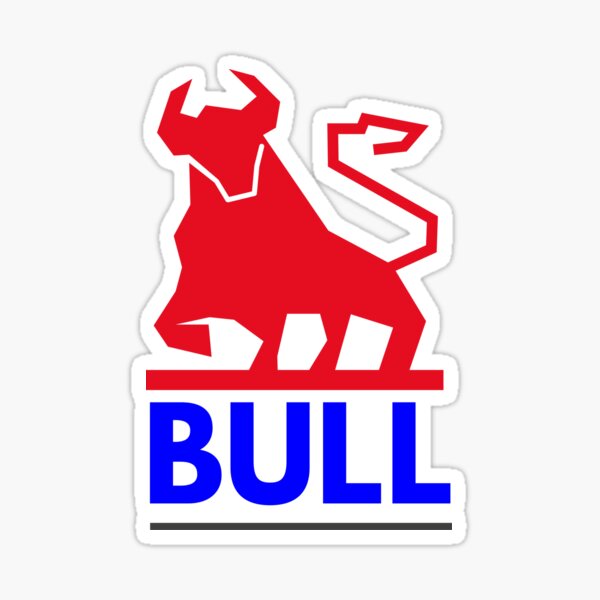 Bull red bull Stickers, Unique Designs