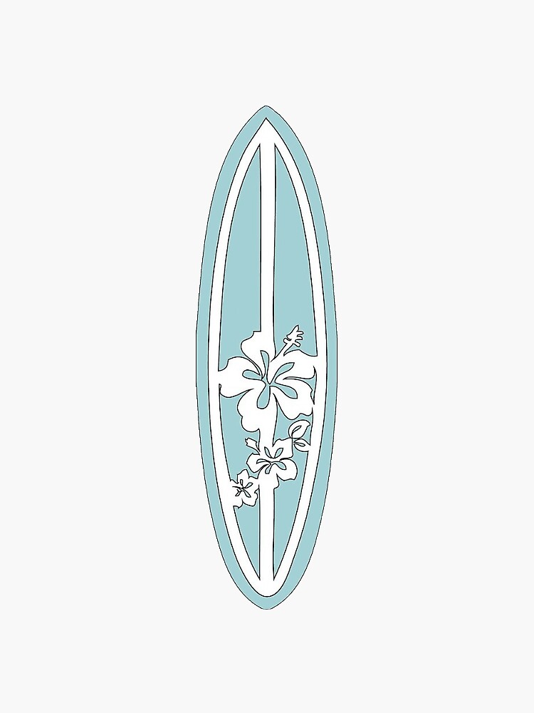 Light Blue Surfboard by nahedanassan