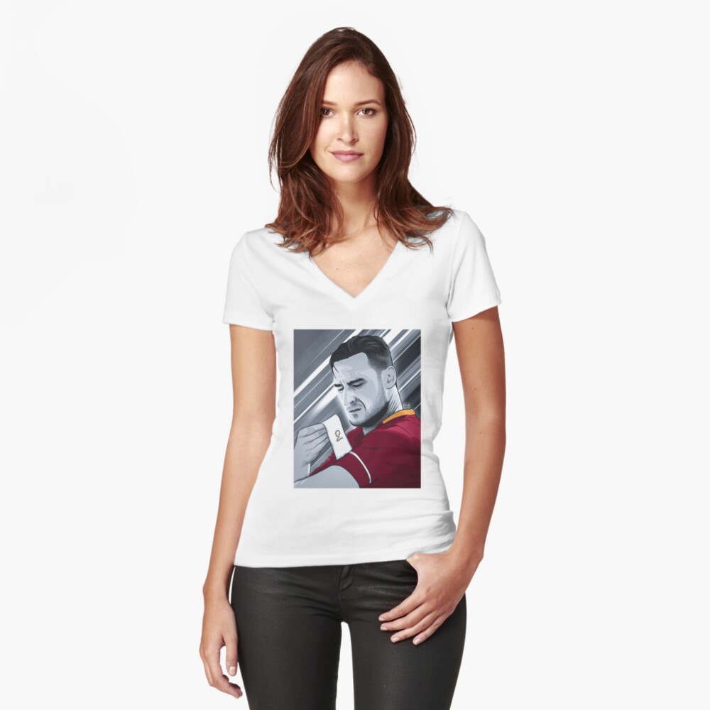 Item preview, Fitted V-Neck T-Shirt designed and sold by rickk18.