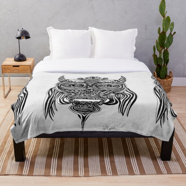 Spirit Owl Throw Blanket