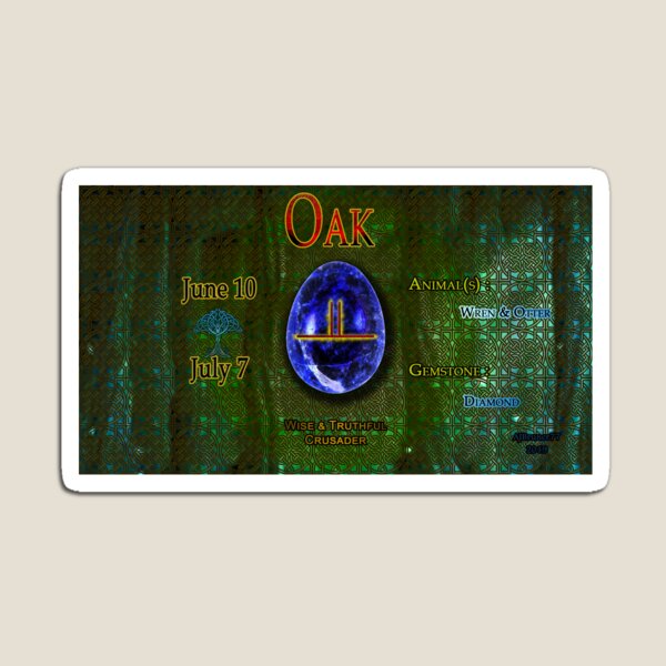 Zodi-Egg Oak with background v1 Magnet